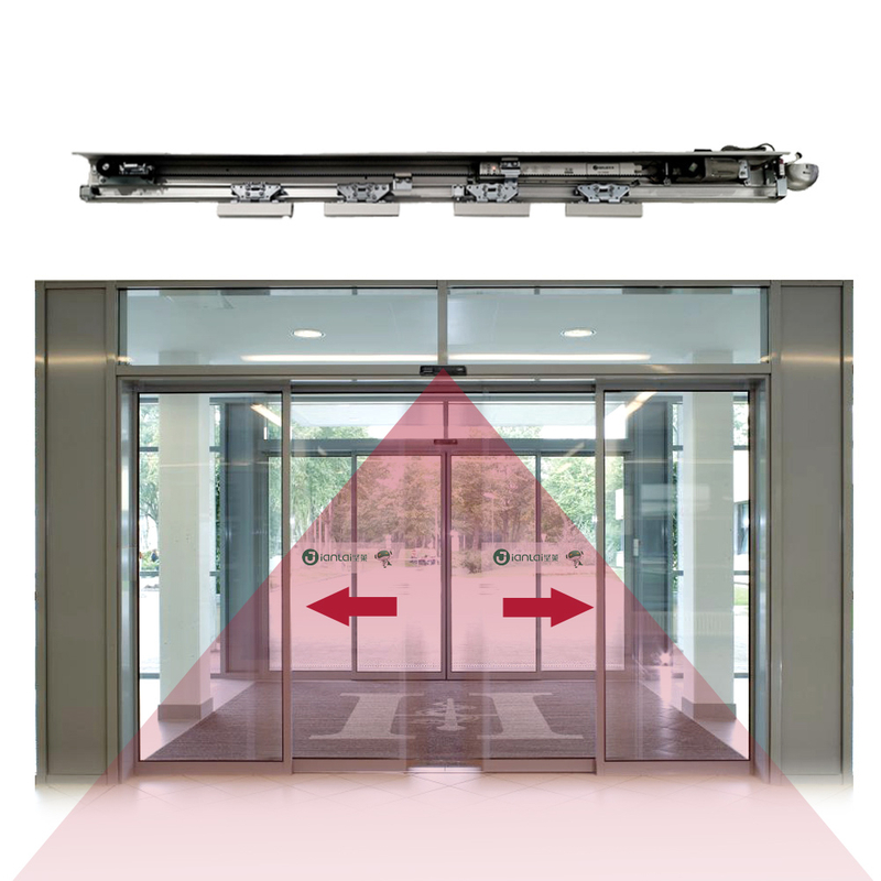 ประตูกระจกบานเลื่อนไฟฟ้า มอเตอร์เปิดประตู ระบบทางเข้าอัตโนมัติอัจฉริยะ ผู้ปฏิบัติงานอัตโนมัติ